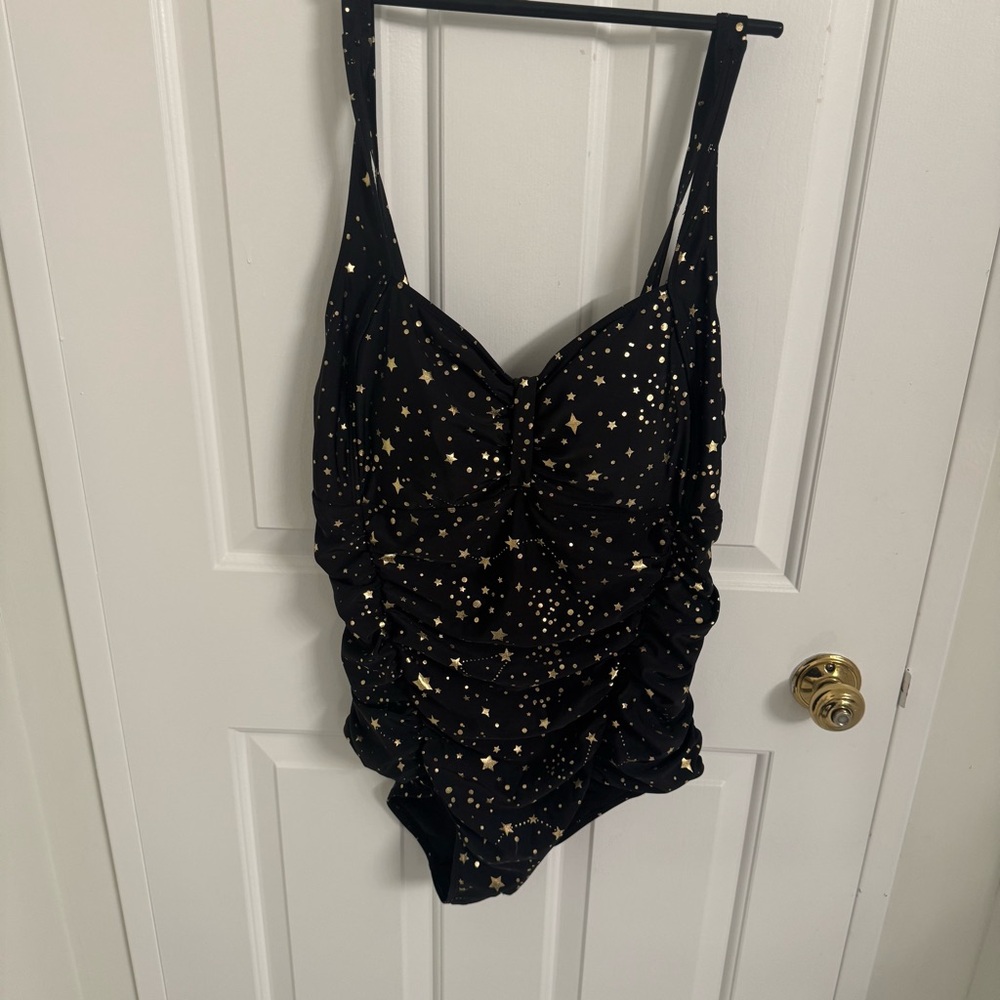 Black and Gold Starry Women’s One Piece